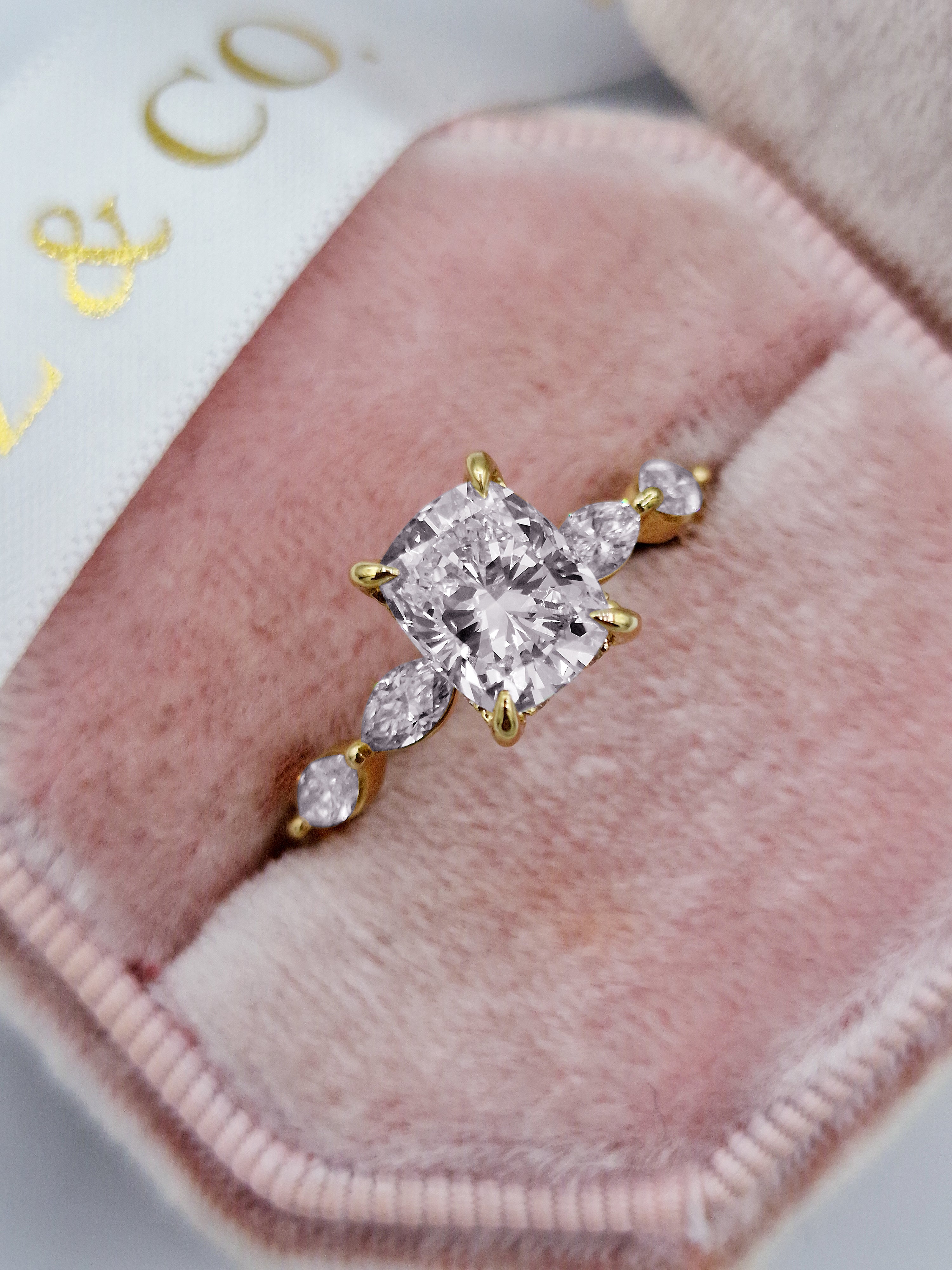 1.00 Ct Marquise Cut Diamond Ring,Engagement Ring, Marquise Solitaire Ring , Marquise Simulated Diamond Halo, 14K Yellow fashion Gold