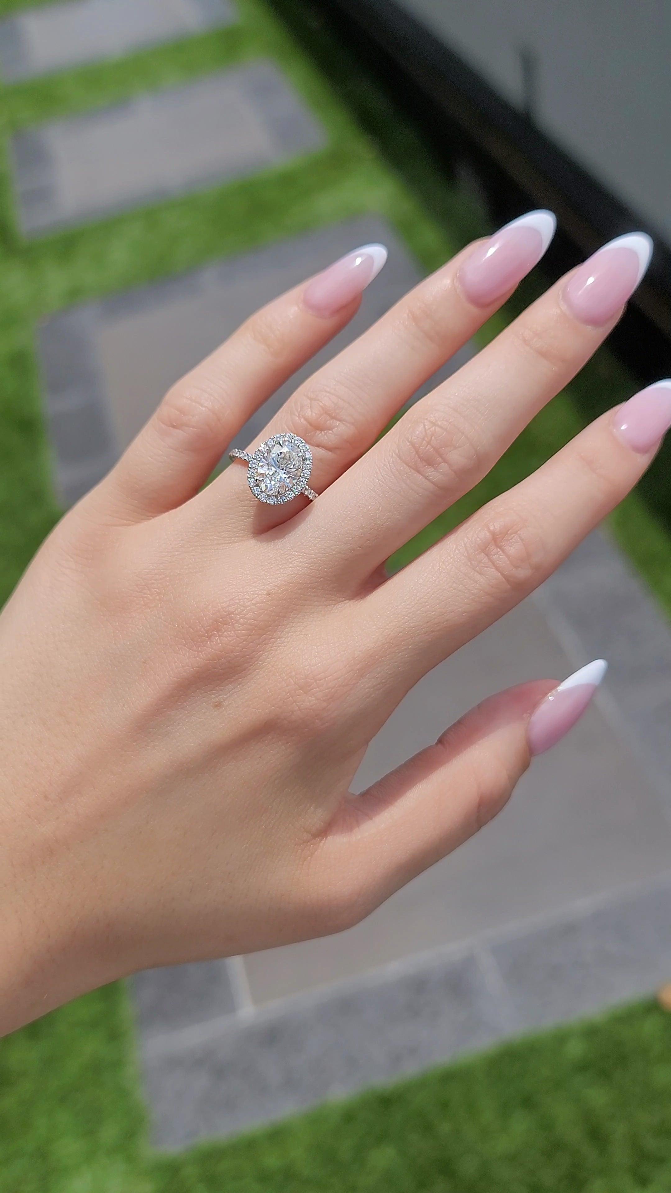 Oval princess on sale cut ring