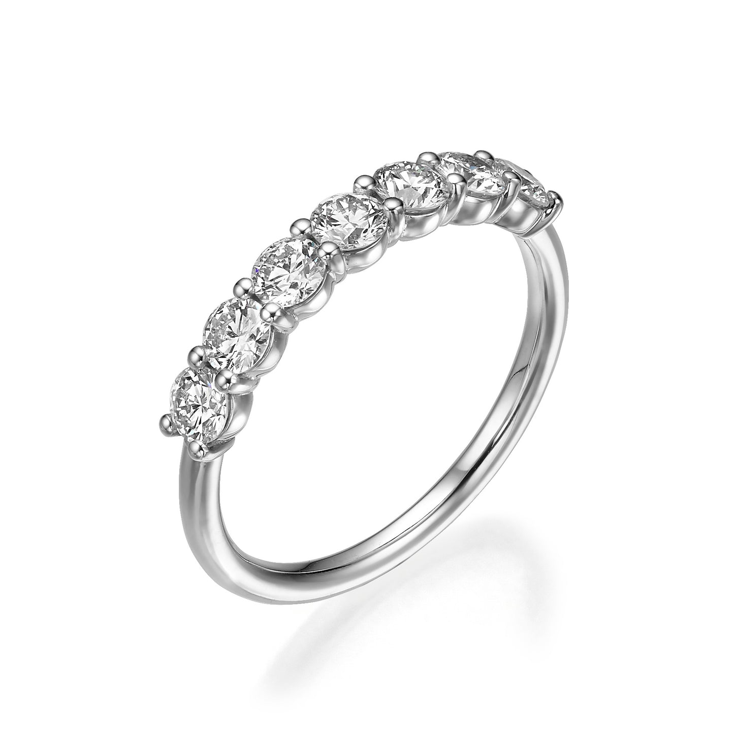 1.00 ct Seven Stone Round Cut Diamond Band