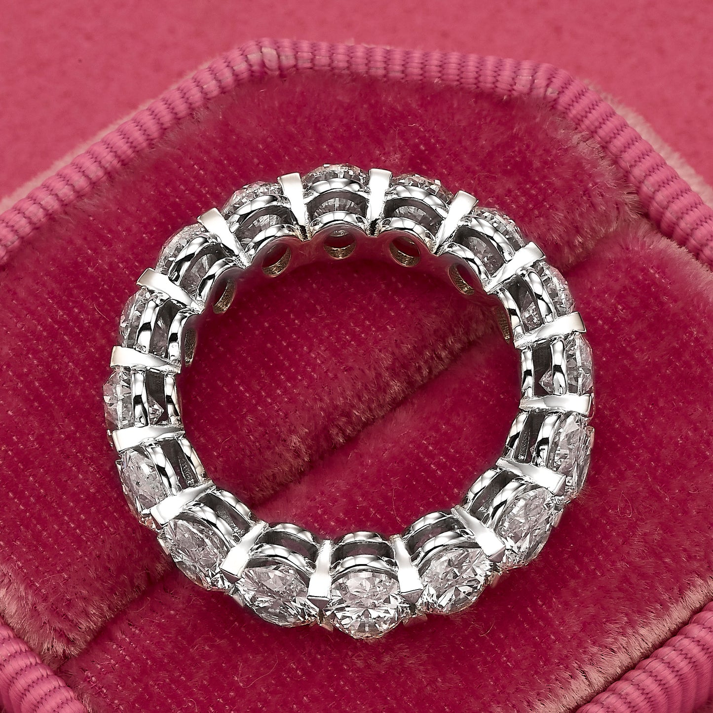 7 ct Oval Cut Diamond Eternity Band