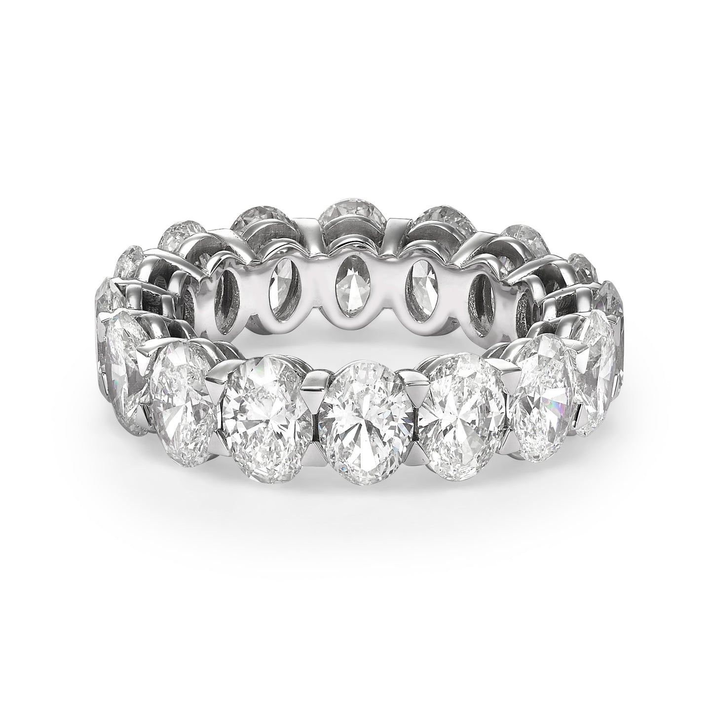 7 ct Oval Cut Diamond Eternity Band