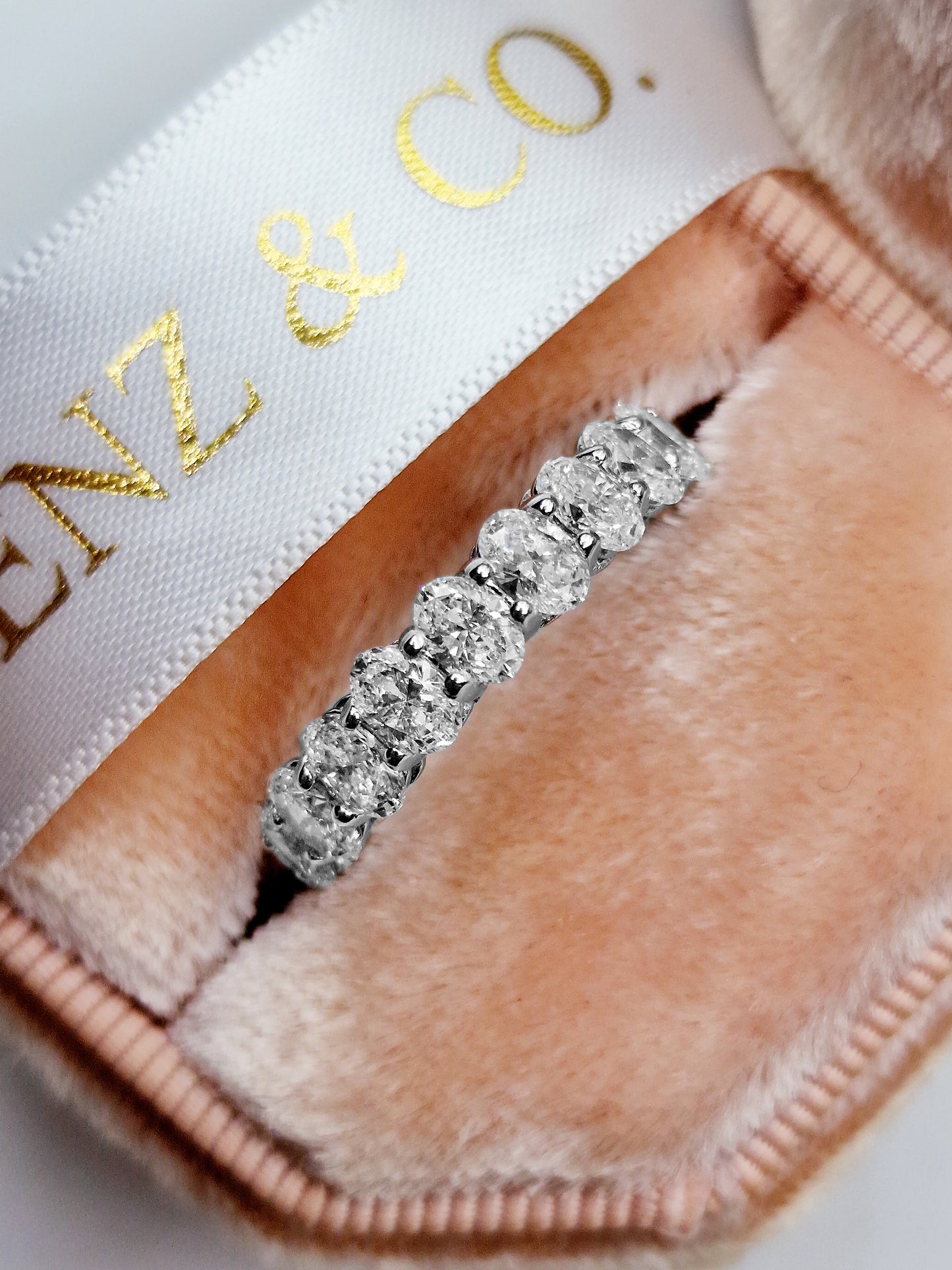 3 ct Oval Cut Diamond Eternity Band