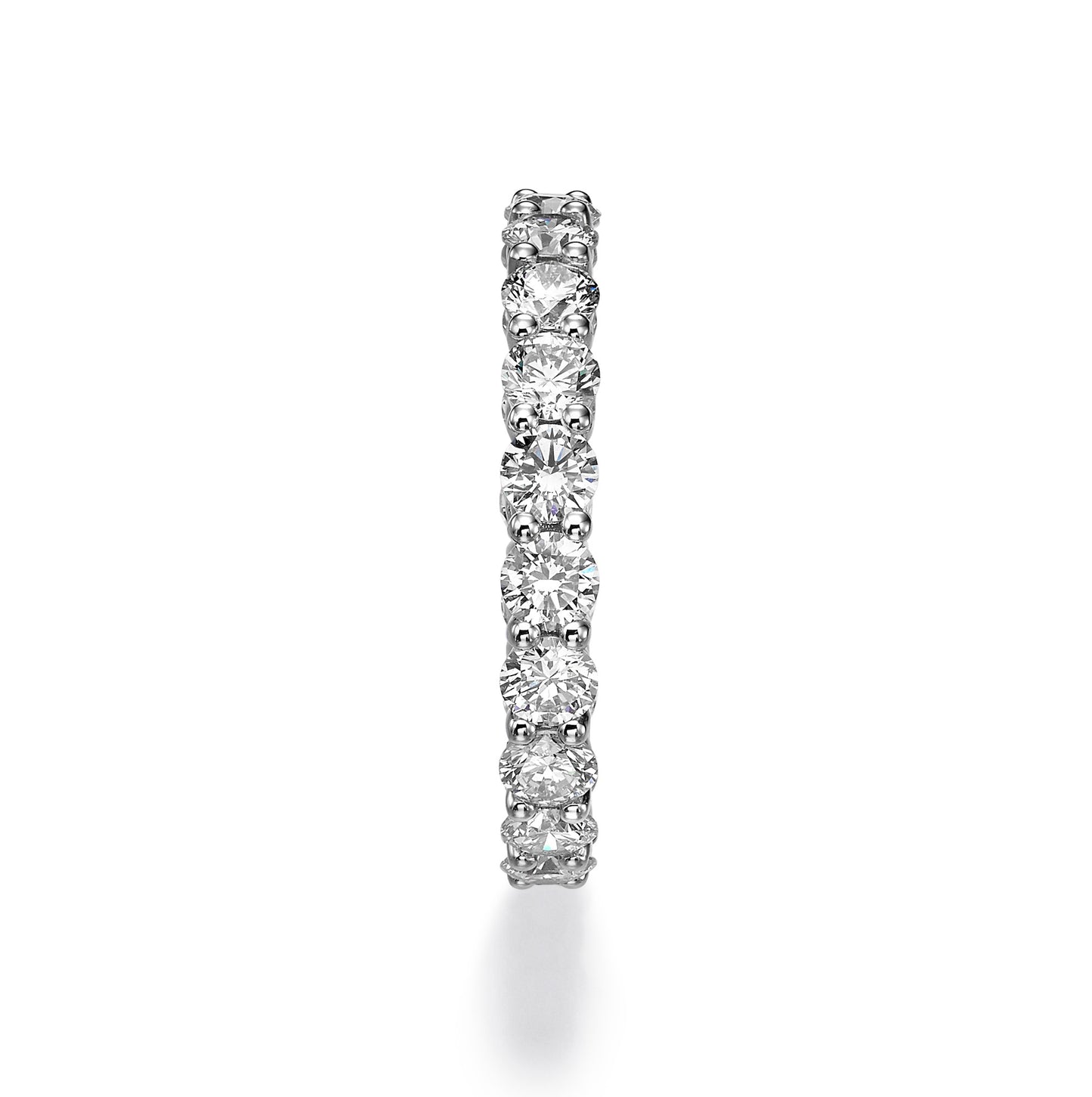 2 ct Round Cut Lab Grown Diamond Eternity Band