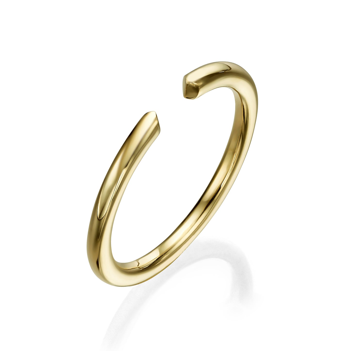 Open Wedding Ring In 14K Yellow Gold (1.80mm)