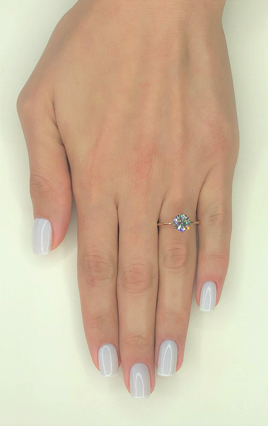 1 Carat Round Brilliant Cut Diamond Engagement Ring – Benz & Co