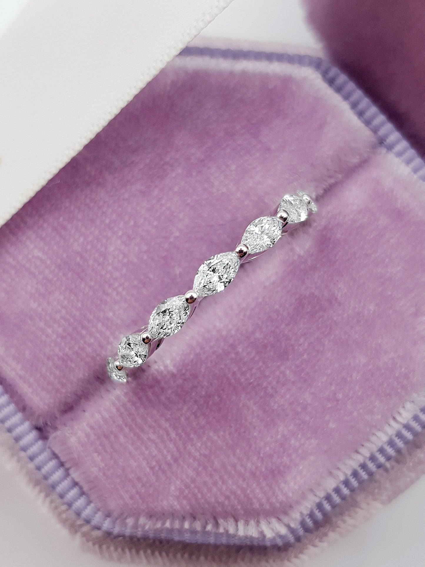 1.30 ct Marquise Cut Diamond Eternity Band - BenzDiamonds