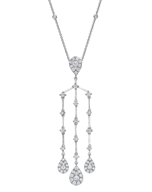 3.36 CT ILLUSION CHANDELIER NECKLACE - BenzDiamonds