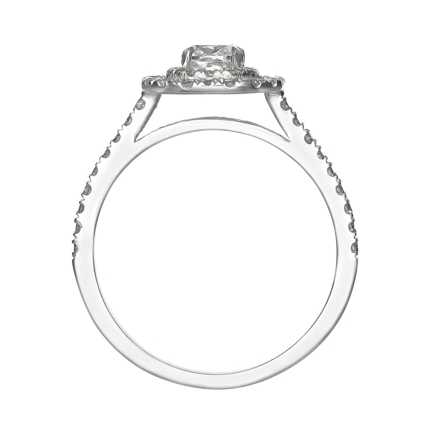 1.93 ct Cushion Cut Diamond Engagement Ring - BenzDiamonds