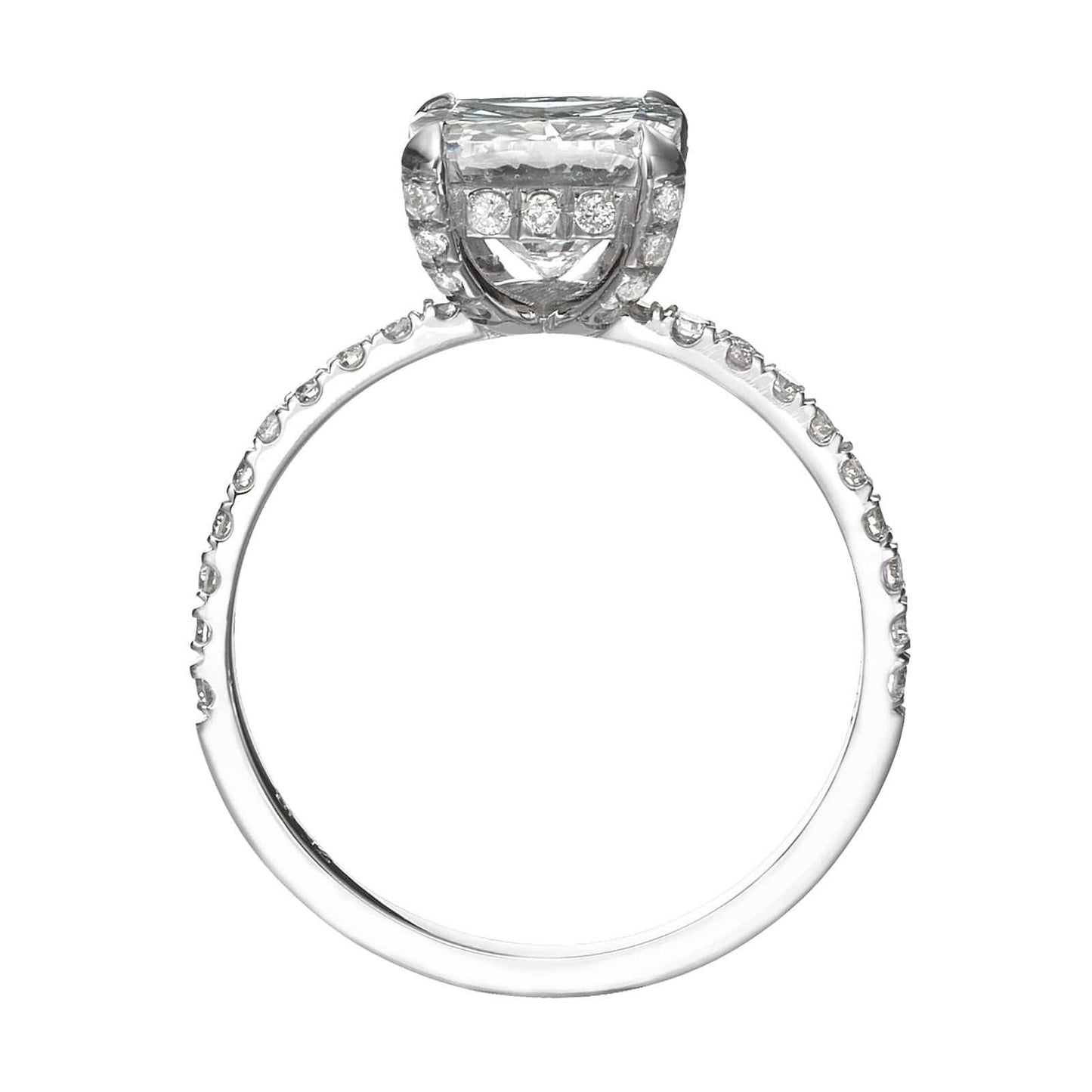 2.61 ct Cushion Cut Diamond Engagement Ring - BenzDiamonds