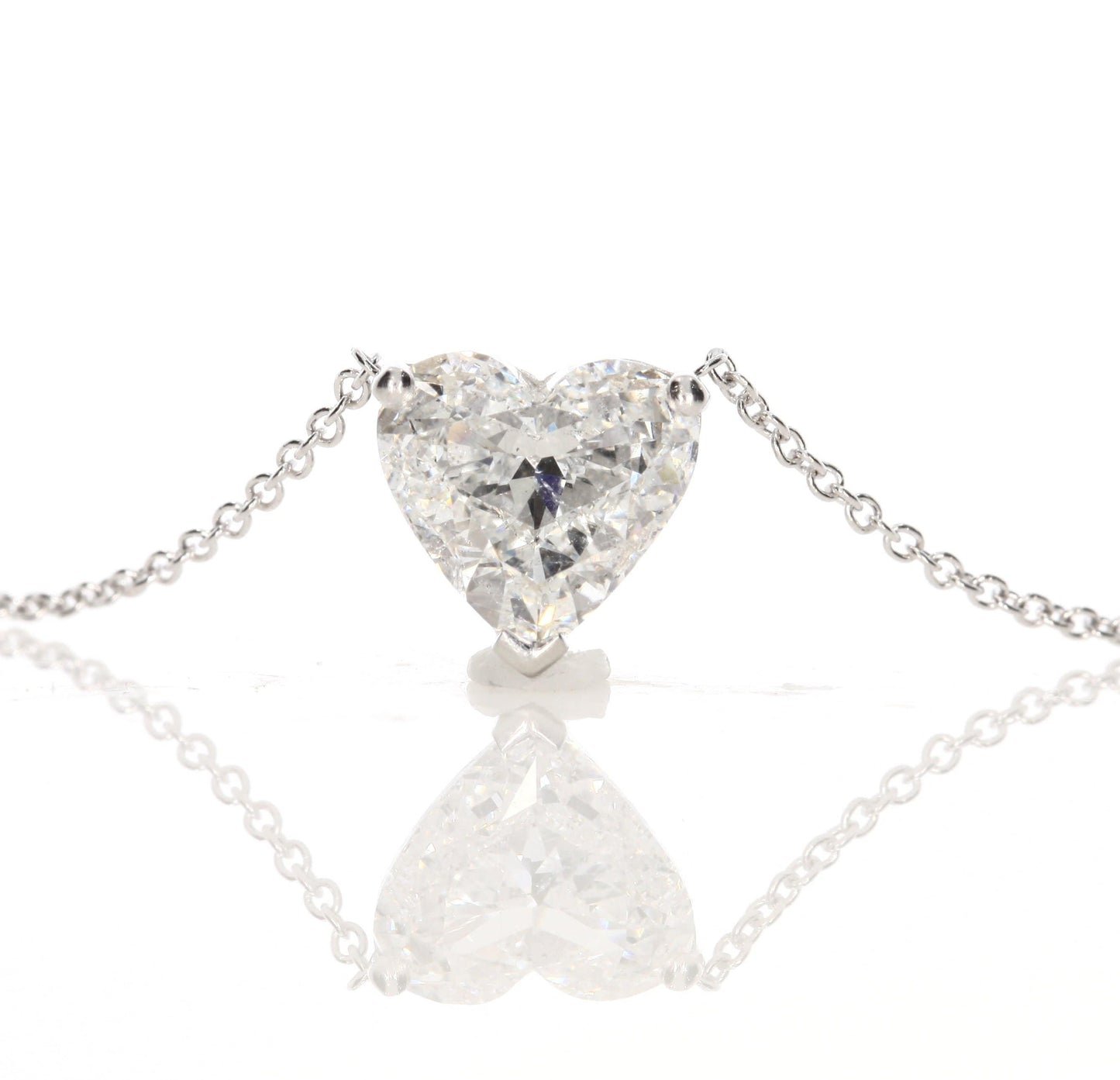 1.51 ct Heart Shaped Diamond Pendant Necklace - BenzDiamonds