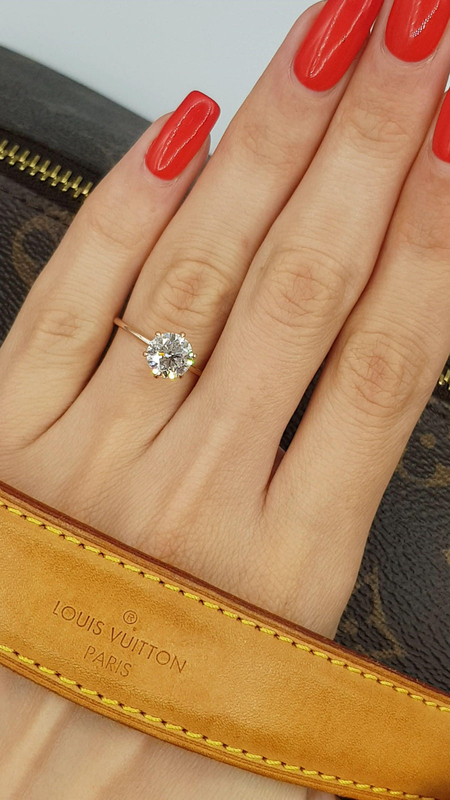 1.50 Carat Round Brilliant Cut Diamond Engagement Ring